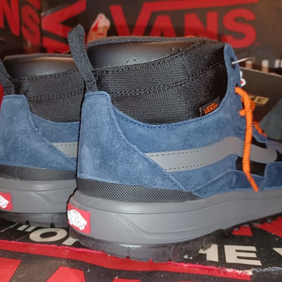 VANS Men\'s 8.5/Women\'s 10 UltraRange Exo Hi MTE-1 Dress Blues Black/Orange main image 10